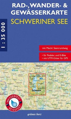 Rad-, Wander- & Gewässerkarte Schweriner See